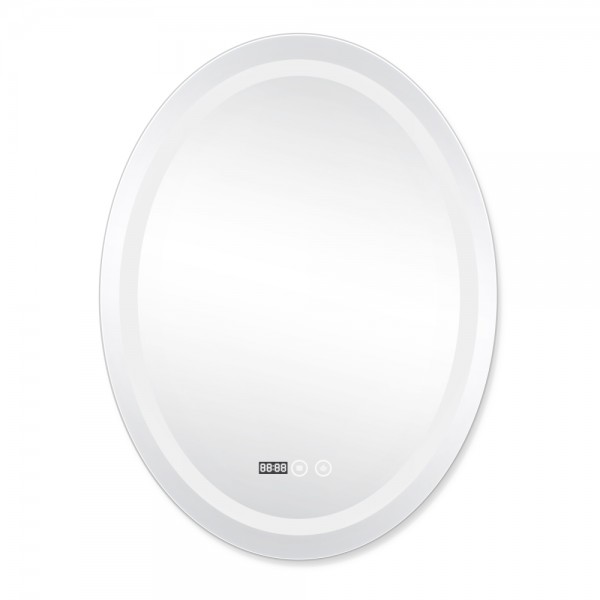 Дзеркало Mideya настінне овальне з LED Touch 500х700 мм Qtap