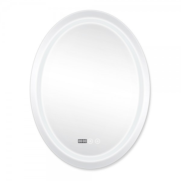 Дзеркало Mideya настінне овальне з LED Touch 500х700 мм Qtap
