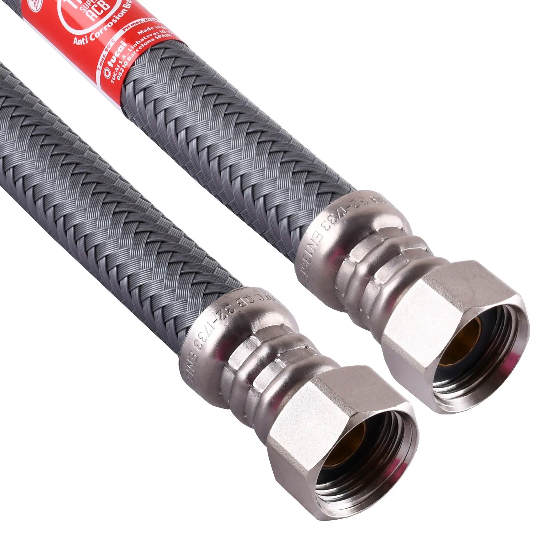 Шланг водяний TUCAI 1/2"x1/2" ВВ 0,3м. SUPER АНТИКОРОЗІЯ TAQ HG-1212-300 204282