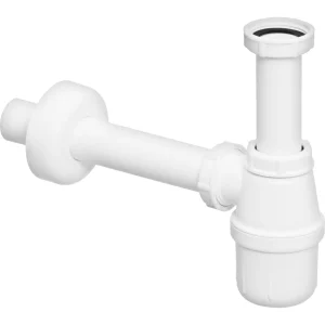 Сифон для раковини 1 1/4"х1 1/4"  пластик білий бутил б/г VIEGA 108694