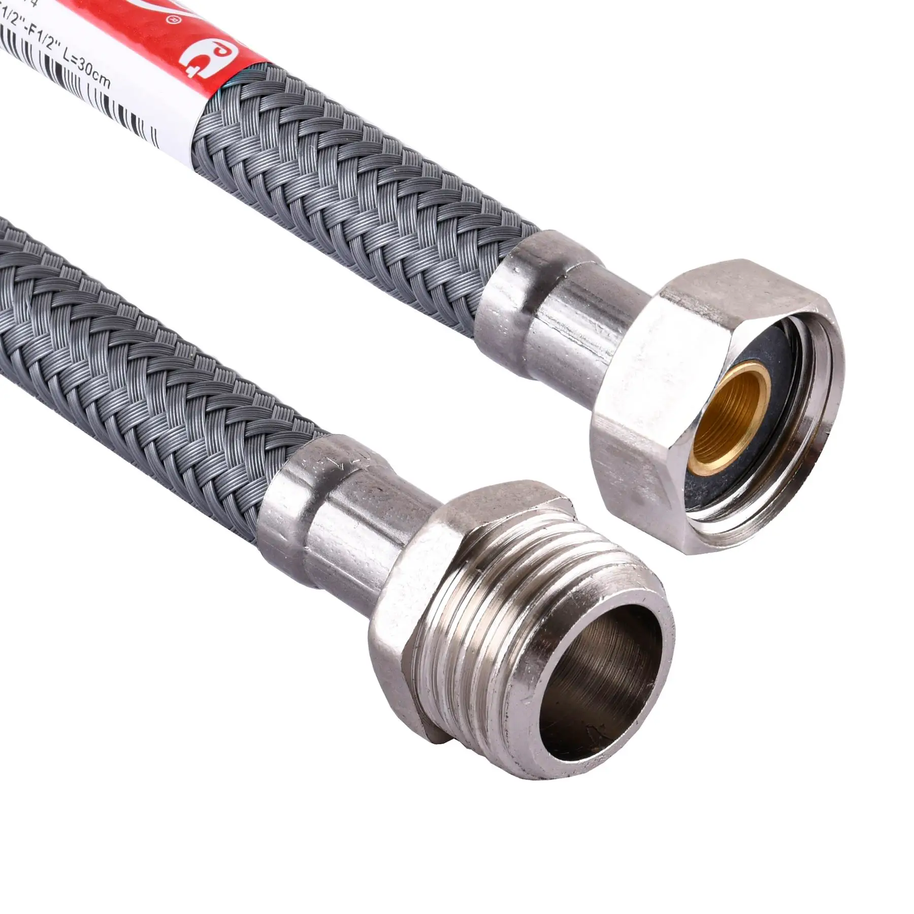 Шланг водяний TUCAI 1/2"x1/2" НВ 0,2м. АНТИКОРОЗІЯ TAQ ACB MG-1212-200 204949