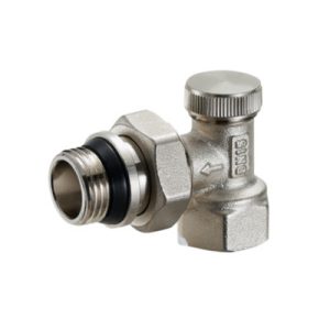 Кран радіаторний нижній відсікаючий кутовий 1/2'' ZEGOR QS-3451
